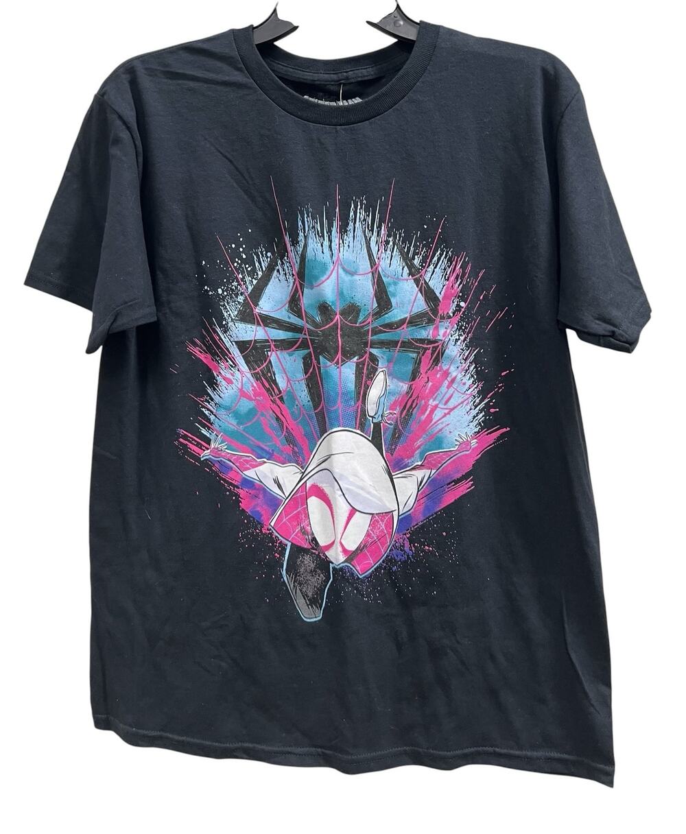 Spiderman marvel black web tee NWT SZ S